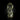 Libyan Desert Glass Buddha Carving, natural mineral specimen (view 2)