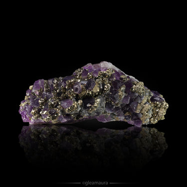 Amethyst with Pyrite, natural mineral specimen from Chala mine, Bulgaria