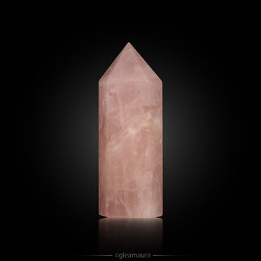 Rose Quartz Tower, natural mineral specimen