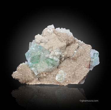 Fluorite, Quartz, natural mineral specimen from Xianghualing Mine, China
