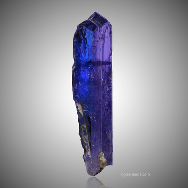 Zoisite var. Tanzanite, natural mineral specimen from Merelani Hills, Tanzania (view 1)