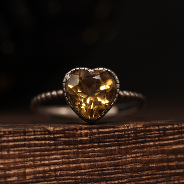 Citrine Ring, gemstone jewellery