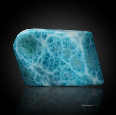 Larimar, natural mineral specimen from Filipinas Larimar Mines, Dominican Republic
