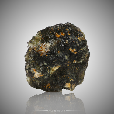 Moldavite, natural mineral specimen from Chlum nad Malší, Czech Republic