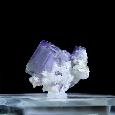 Porcelain Fluorite Cluster, natural mineral specimen (view 1)
