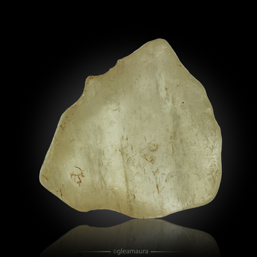 Libyan Desert Glass, natural mineral specimen from Libyan Desert Glass area, Egypt (view 1)