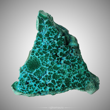 Malachite and Chrysocolla Slab, natural mineral specimen from Katanga Copper Crescent, DR Congo (view 1)