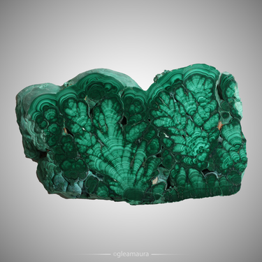 Polished Malachite Slab, natural mineral specimen from Katanga Province, Democratic Republic of the Congo (view 1)