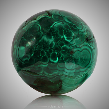 Malachite Sphere, natural mineral specimen from Congo