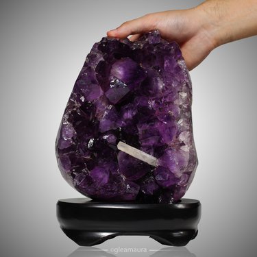 Amethyst with Calcite 5.96KG, natural mineral specimen from Sul, Brazil (view 1)