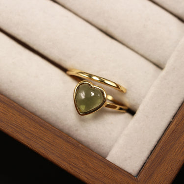 Moldavite Ring, gemstone jewellery