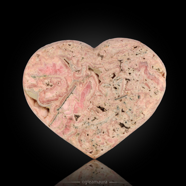 Rhodochrosite Heart, natural mineral specimen from Argentina