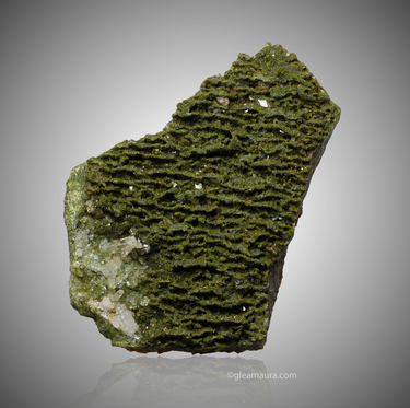 Epidote in Quartz ~ Forest Epidote, natural mineral specimen from Hakkâri District, Turkey