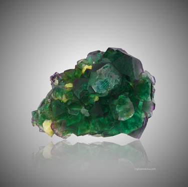 Muscovite On Fluorite, natural mineral specimen