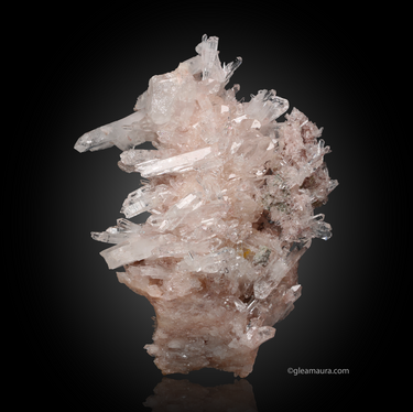 Pink Lemurian Quartz, natural mineral specimen from Santander, Colombia