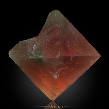 Fluorite with Byssolite Inclusions, natural mineral specimen from Huanggang Mines, Inner Mongolia A.R. China