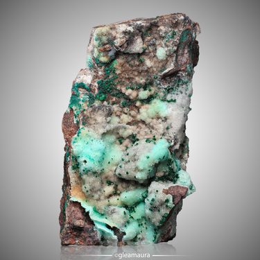 Malachite Chrysocolla & Quartz, natural mineral specimen from Tenke-Fungurume Area, DR Congo