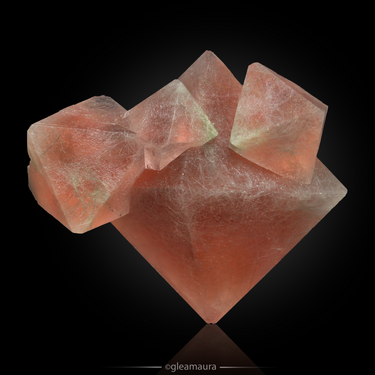 Fluorite with Byssolite Inclusions, natural mineral specimen from Huanggang Mines, Inner Mongolia A.R. China (view 1)