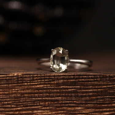 Libyan Desert Glass Ring, gemstone jewellery