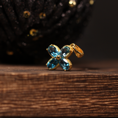 London Blue Topaz Pendant, gemstone jewellery