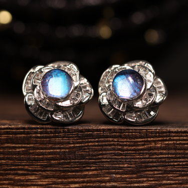 Butterfly Wing Earring, gemstone jewellery (view 1)