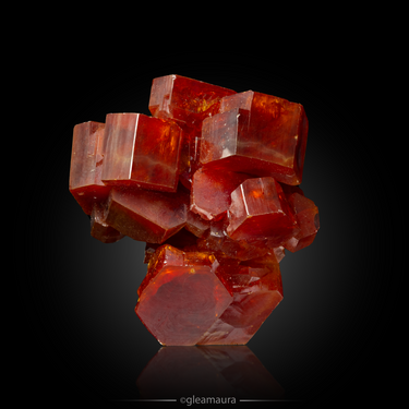 Vanadinite, natural mineral specimen from Mibladen mining district, Morocco