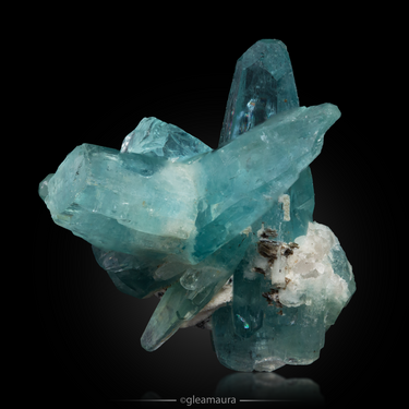 Beryl var. Mimoso Aquamarine, natural mineral specimen from Mimoso do Sul, Brazil (view 1)