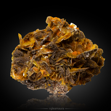 Wulfenite, natural mineral specimen from San Francisco Mine (Cerro Prieto Mine), Mexico