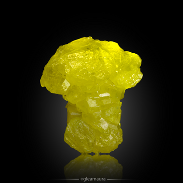 Italy Sulfur, natural mineral specimen from Cozzo Disi Mine, Italy