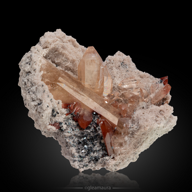 Topaz on Rhyolite Matrix, natural mineral specimen from Tepetate, Mexico