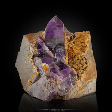 Goboboseb Amethyst, natural mineral specimen from Goboboseb Mountains, Namibia (view 1)