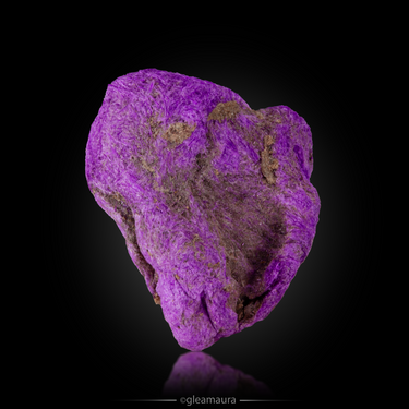 Fibrous Sugilite, natural mineral specimen from N'Chwaning II Mine, South Africa (view 1)
