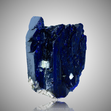 Azurite, natural mineral specimen from Touissit, Morocco
