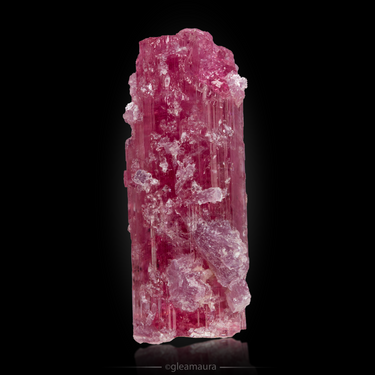 Rubellite Etched Lepidolite, natural mineral specimen from Aricanga mine, Brazil (view 1)