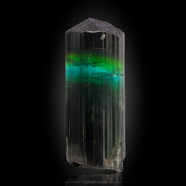 Elbaite Tourmaline, natural mineral specimen from Taquaral, Brazil (view 1)