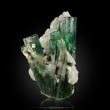 Indicolite Tourmaline, natural mineral specimen from Pederneira mine, Brazil