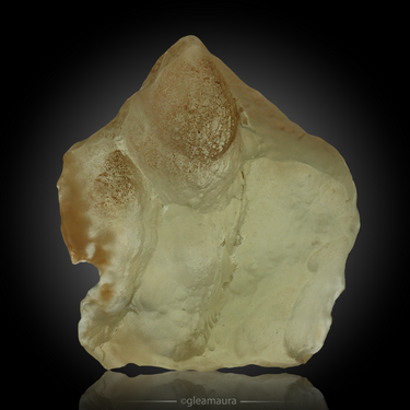 Libyan Desert Glass, natural mineral specimen from Libyan Desert Glass area, Egypt (view 1)