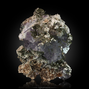 Scheelite, Fluorite, Pyrite, Quartz, natural mineral specimen from Yaogangxian Mine, China