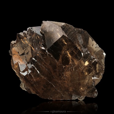 Gwindel Quartz, natural mineral specimen from Sedrun, Switzerland (view 1)