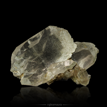 Gwindel Quartz, natural mineral specimen from Crap Né, Switzerland