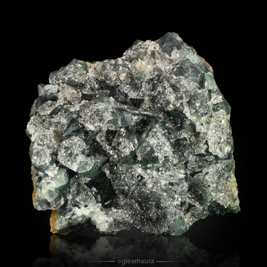 Fluorite with Quartz, natural mineral specimen from The Superior Mine, Africa (view 2)