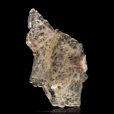 Elestial Quartz, natural mineral specimen from Itinga, Brazil (view 1)