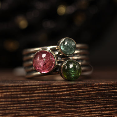 Tourmaline Ring, gemstone jewellery (view 1)