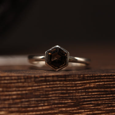 Smoky Quartz Ring, gemstone jewellery