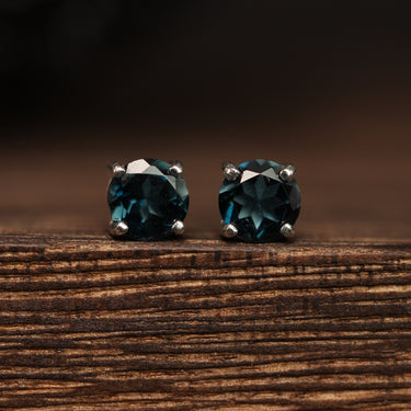 London Blue Topaz Earring, gemstone jewellery (view 1)
