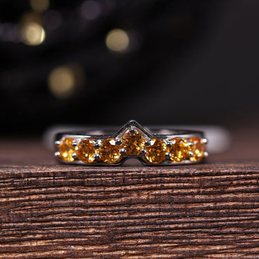 Citrine Ring, gemstone jewellery (view 1)