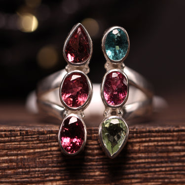 Tourmaline Ring, gemstone jewellery (view 1)