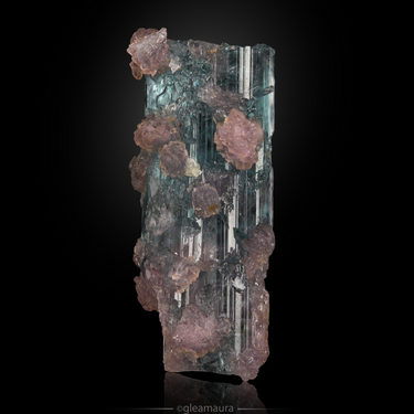 Tourmaline Lepidolite, natural mineral specimen from Pirineus claim, Brazil