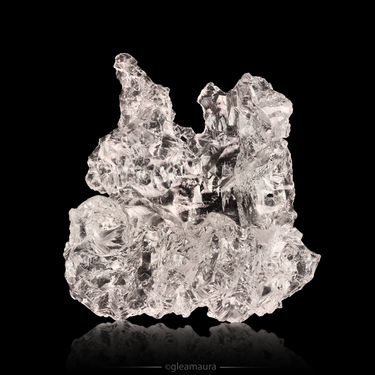 Etched Pollucite, natural mineral specimen from Afghanistan (view 1)