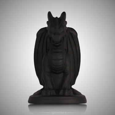 Black Obsidian Dragon, natural mineral specimen (view 1)